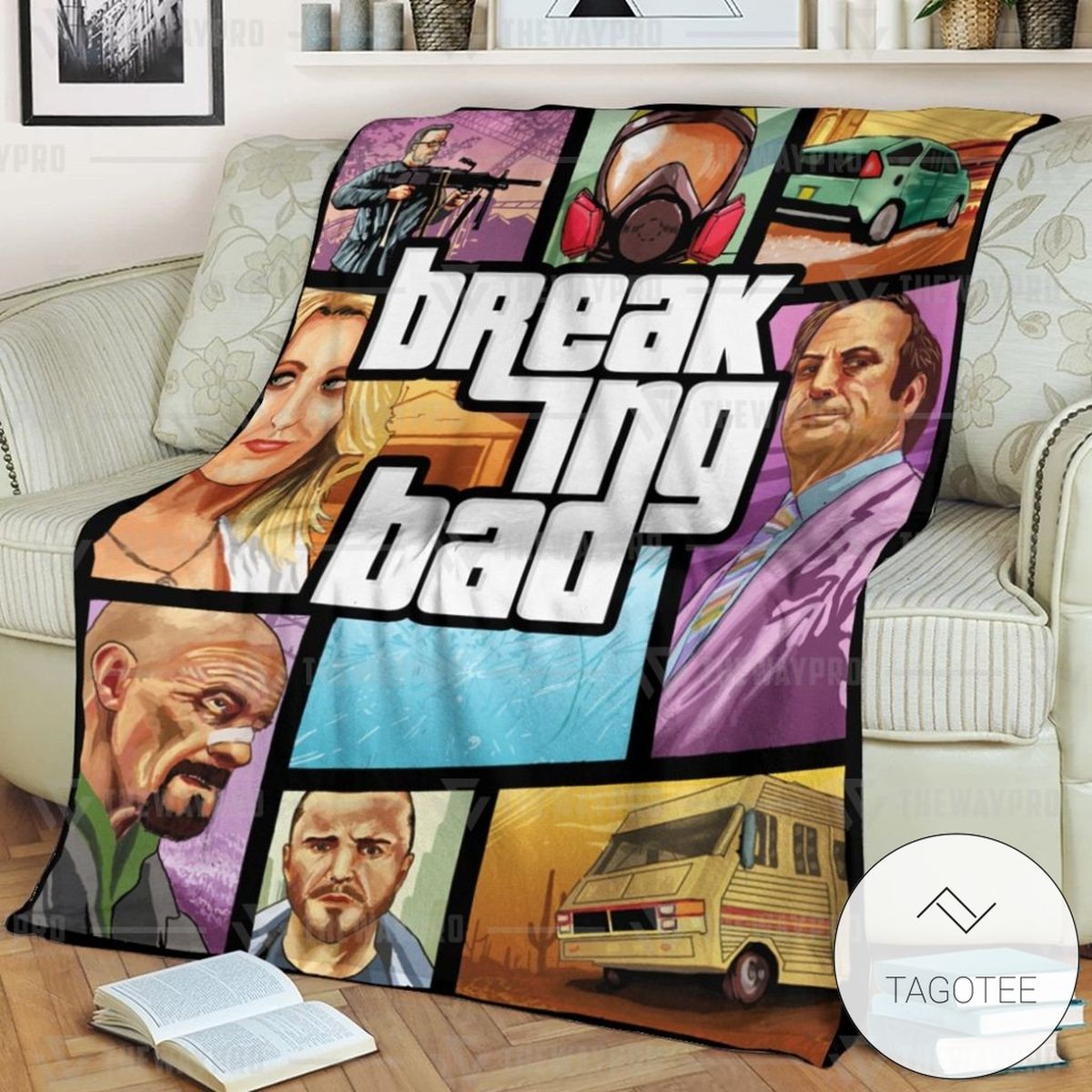 Game Gta Breaking Bad Cover Custom Soft Blanket Game Gta Breaking Bad Cover Custom Soft Blanket
