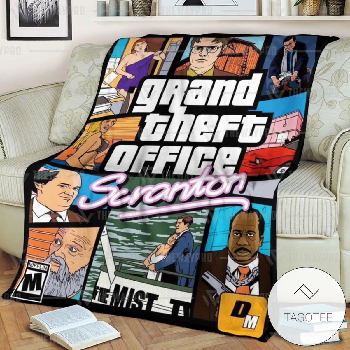 Game Gta Electric City Scranton The Office Cover Custom Soft Blanket Game Gta Electric City Scranton The Office Cover Custom Soft Blanket