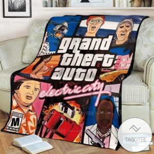 Game Gta Electric City The Office Cover Custom Soft Blanket