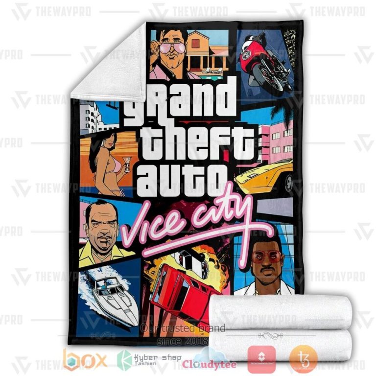 Game-Gta-Vice-City-Custom-Soft-Blanket-2