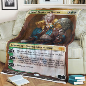Game Magic The Gathering Ajani Mentor Of Heroes Sherpa Blanket