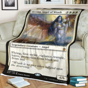Game Magic The Gathering Akroma Angel Of Wrath Sherpa Blanket