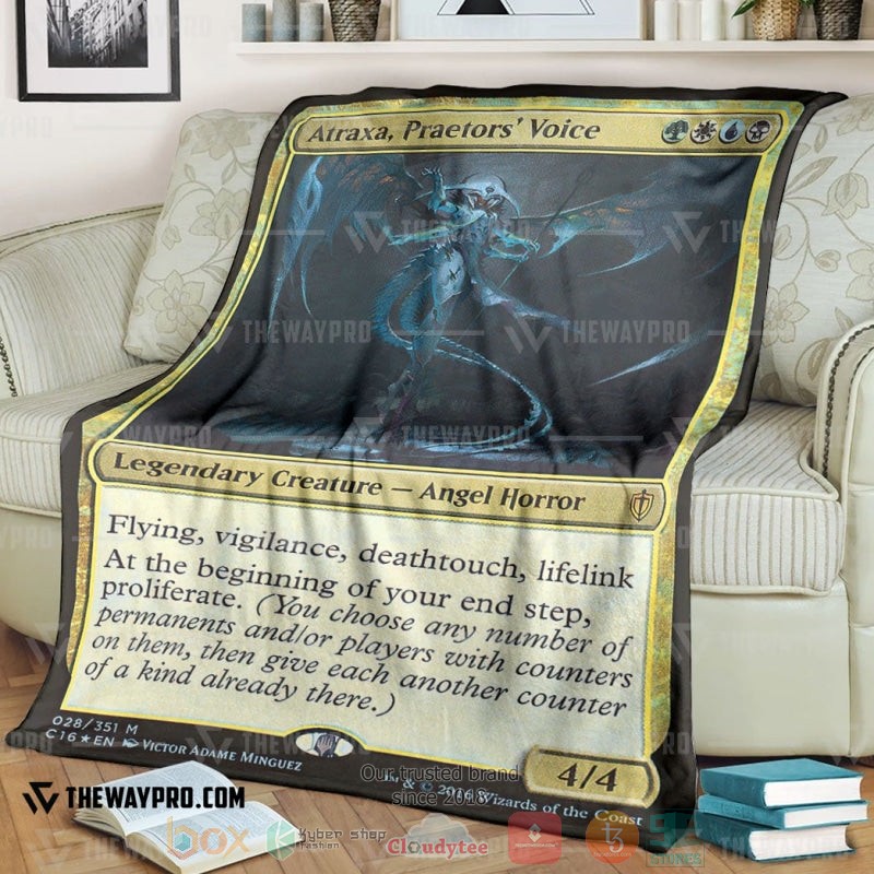 Game Magic The Gathering Atraxa Praetors Voice Soft Blanket Game Magic The Gathering Atraxa Praetors Voice Soft Blanket