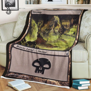 Game Magic The Gathering Basic Land Swamp Blanket