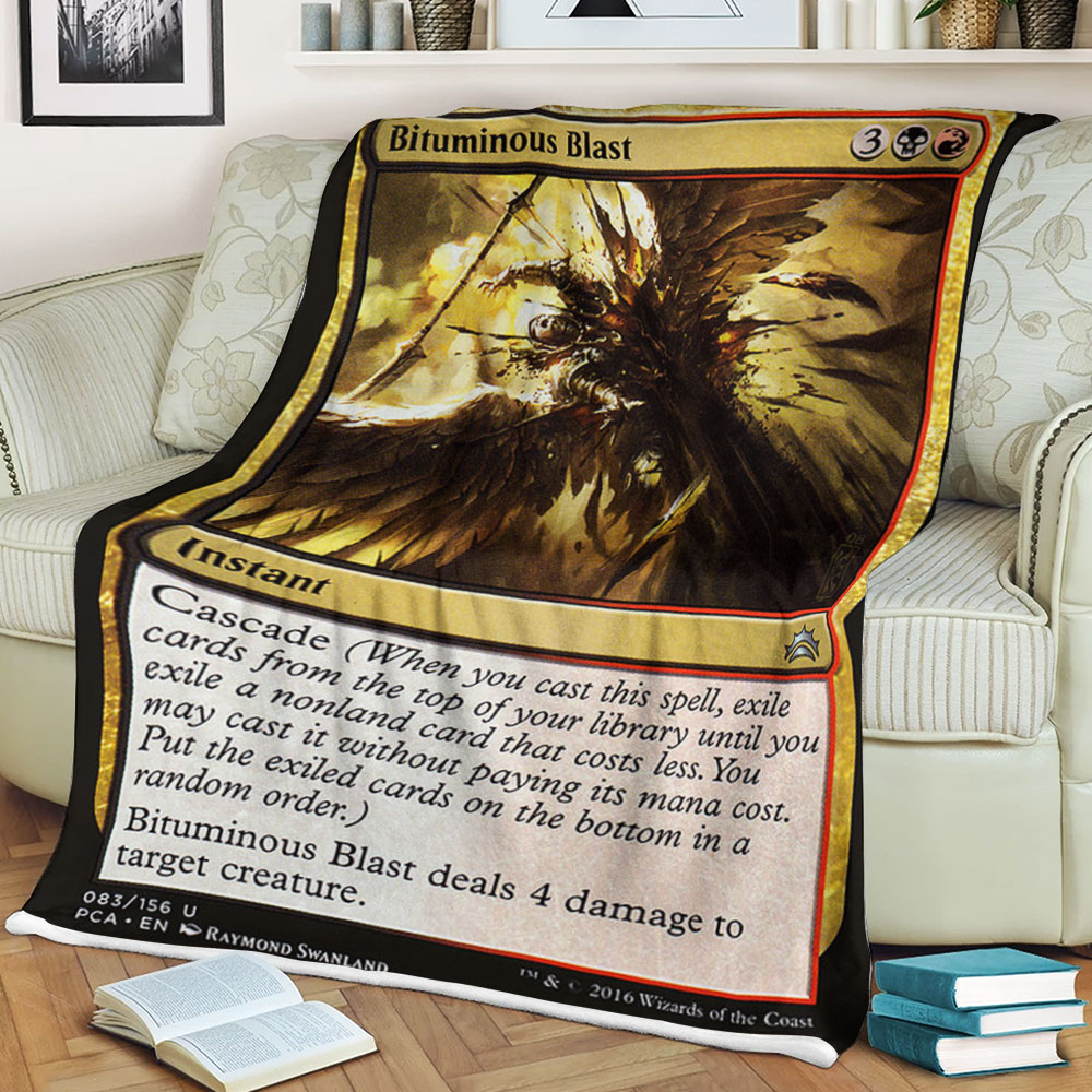 Game Magic The Gathering Bituminous Blast Sherpa Blanket Game Magic The Gathering Bituminous Blast Sherpa Blanket