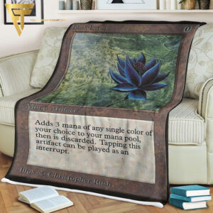 Game Magic The Gathering Black Lotus All Over Print Blanket