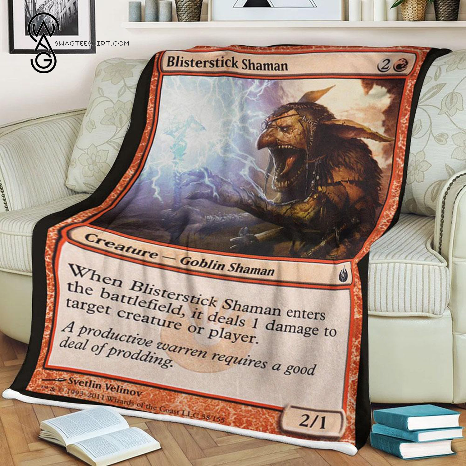Game Magic The Gathering Blisterstick Shaman Blanket Game Magic The Gathering Blisterstick Shaman Blanket