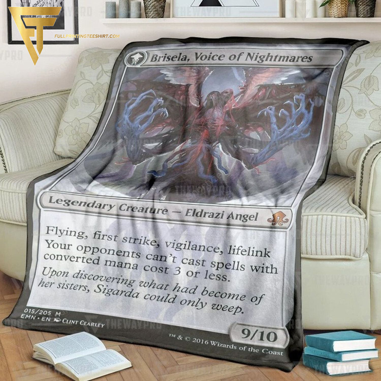 Game Magic The Gathering Brisela Voice Of Nightmares All Over Print Blanket Game Magic The Gathering Brisela Voice Of Nightmares All Over Print Blanket