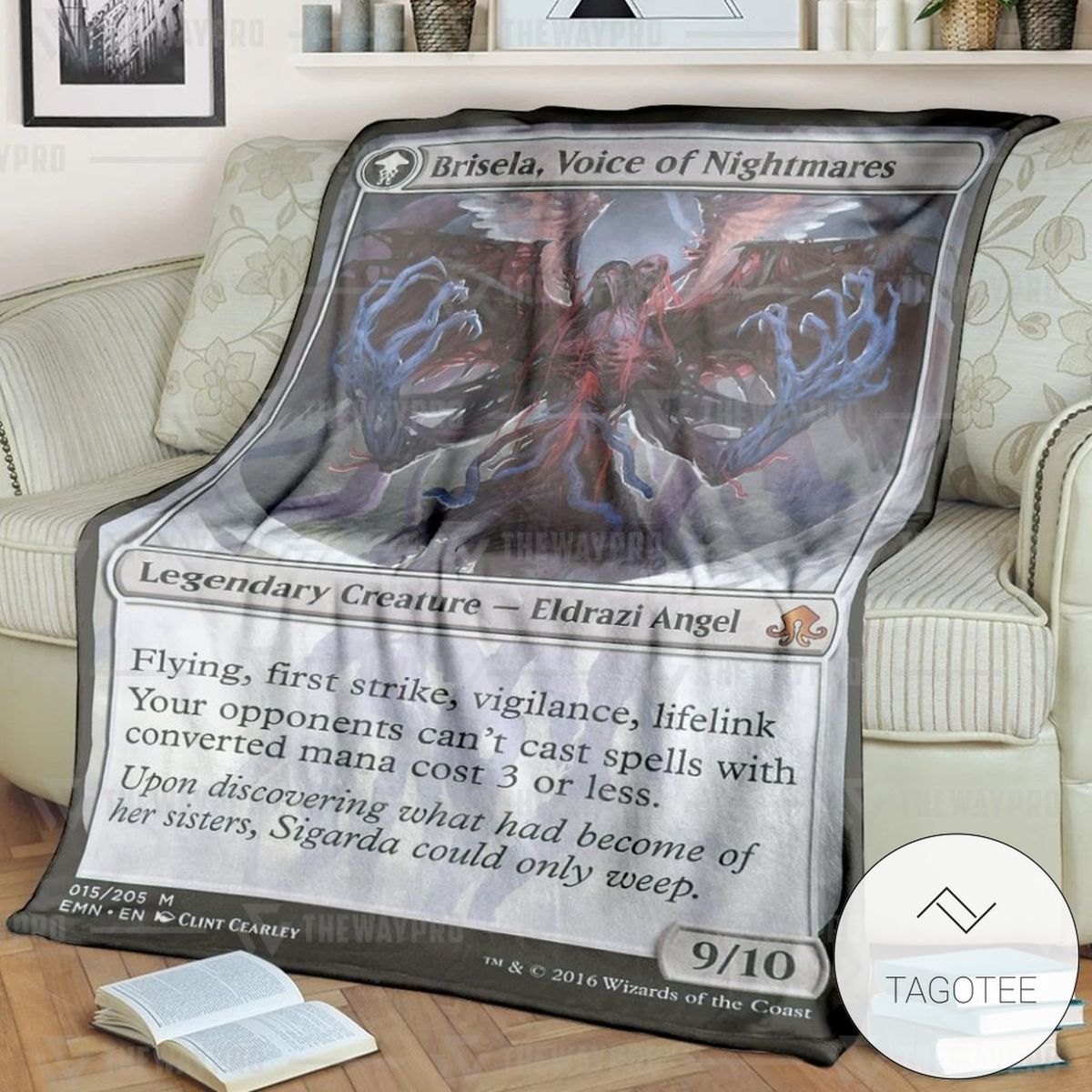 Game Magic The Gathering Brisela Voice Of Nightmares Custom Soft Blanket Game Magic The Gathering Brisela Voice Of Nightmares Custom Soft Blanket