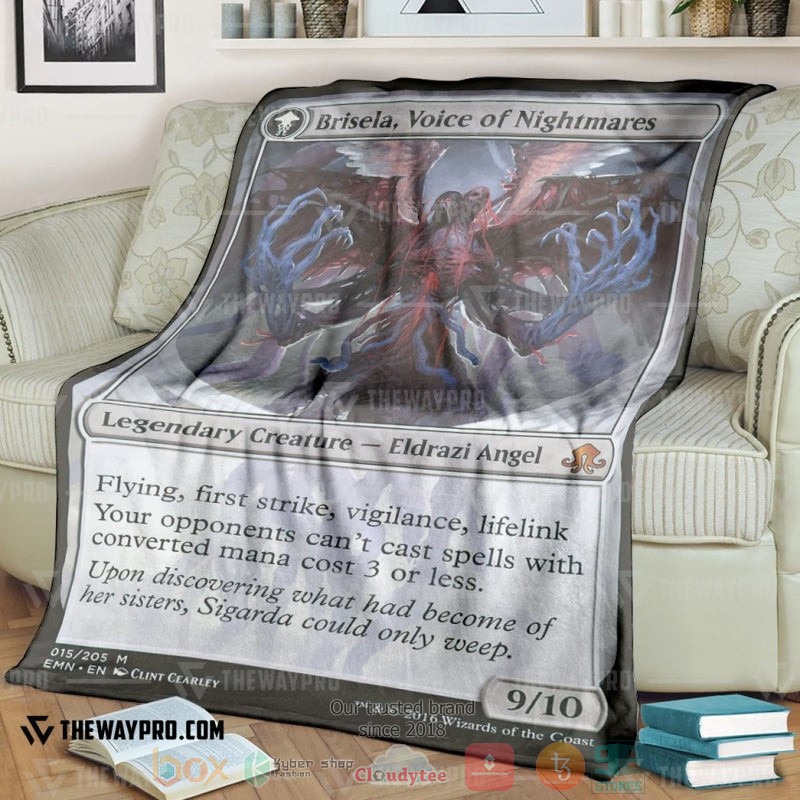 Game Magic The Gathering Brisela Voice Of Nightmares Soft Blanket Game Magic The Gathering Brisela Voice Of Nightmares Soft Blanket