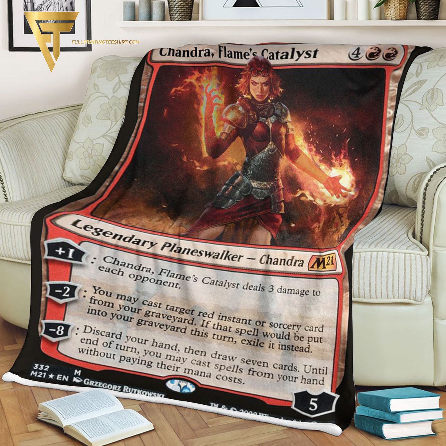 Game Magic The Gathering Chandra Flames Catalyst Blanket Game Magic The Gathering Chandra Flames Catalyst Blanket