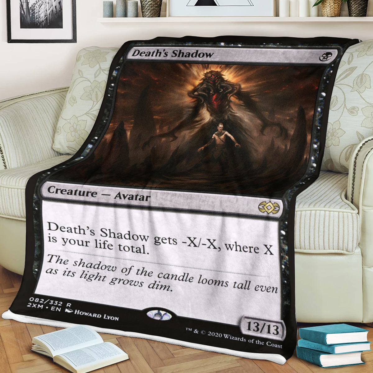Game Magic The Gathering Deaths Shadow Sherpa Blanket Game Magic The Gathering Deaths Shadow Sherpa Blanket