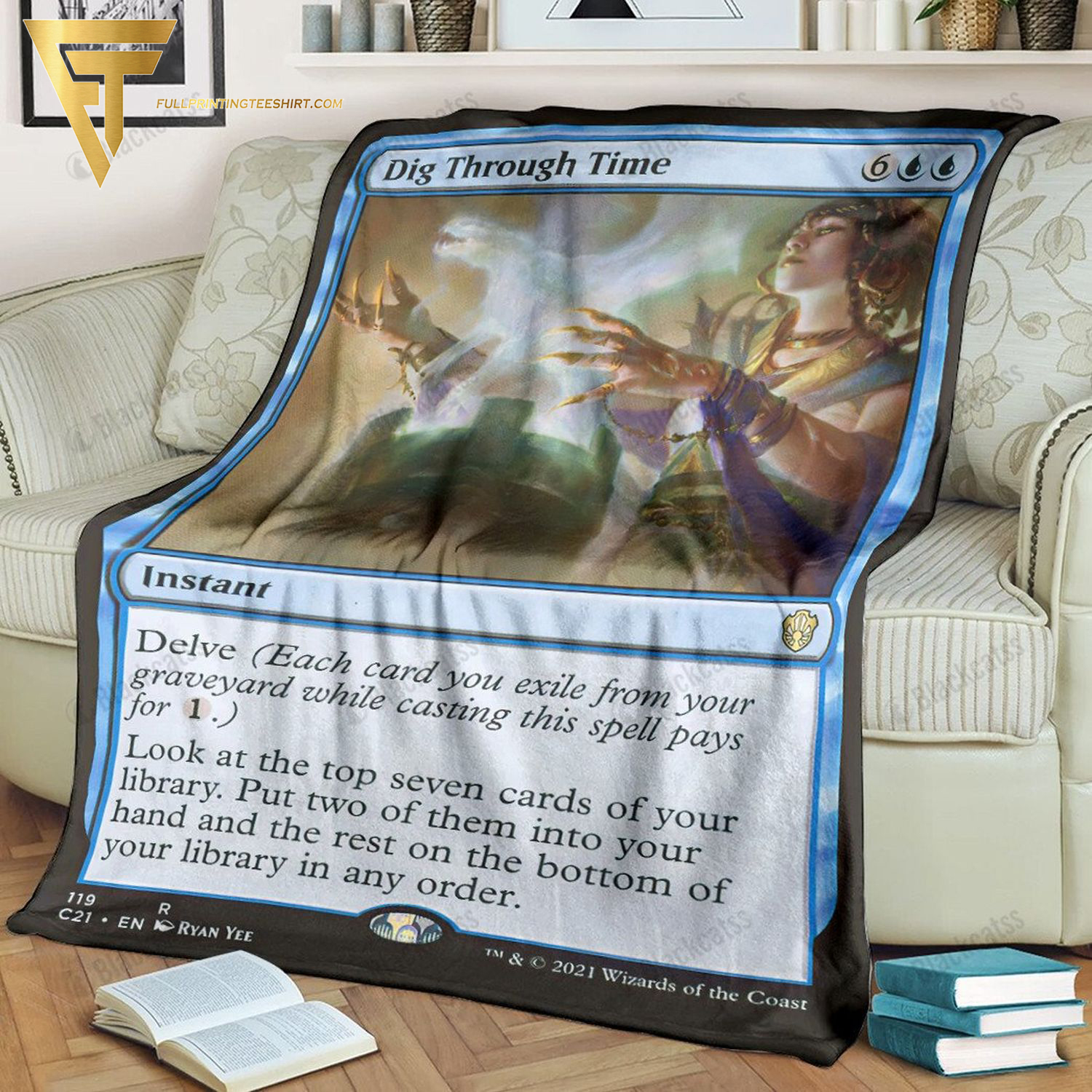 Game Magic The Gathering Dig Through Time All Over Print Blanket Game Magic The Gathering Dig Through Time All Over Print Blanket