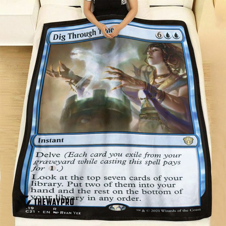 Game-Magic-The-Gathering-Dig-Through-Time-Blanket-1