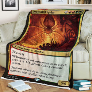 Game Magic The Gathering Dragonlair Spider Sherpa Blanket