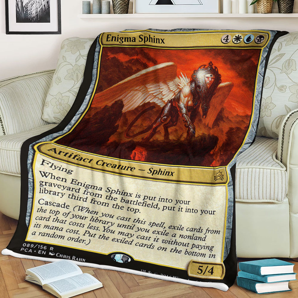 Game Magic The Gathering Enigma Sphinx Sherpa Blanket Game Magic The Gathering Enigma Sphinx Sherpa Blanket