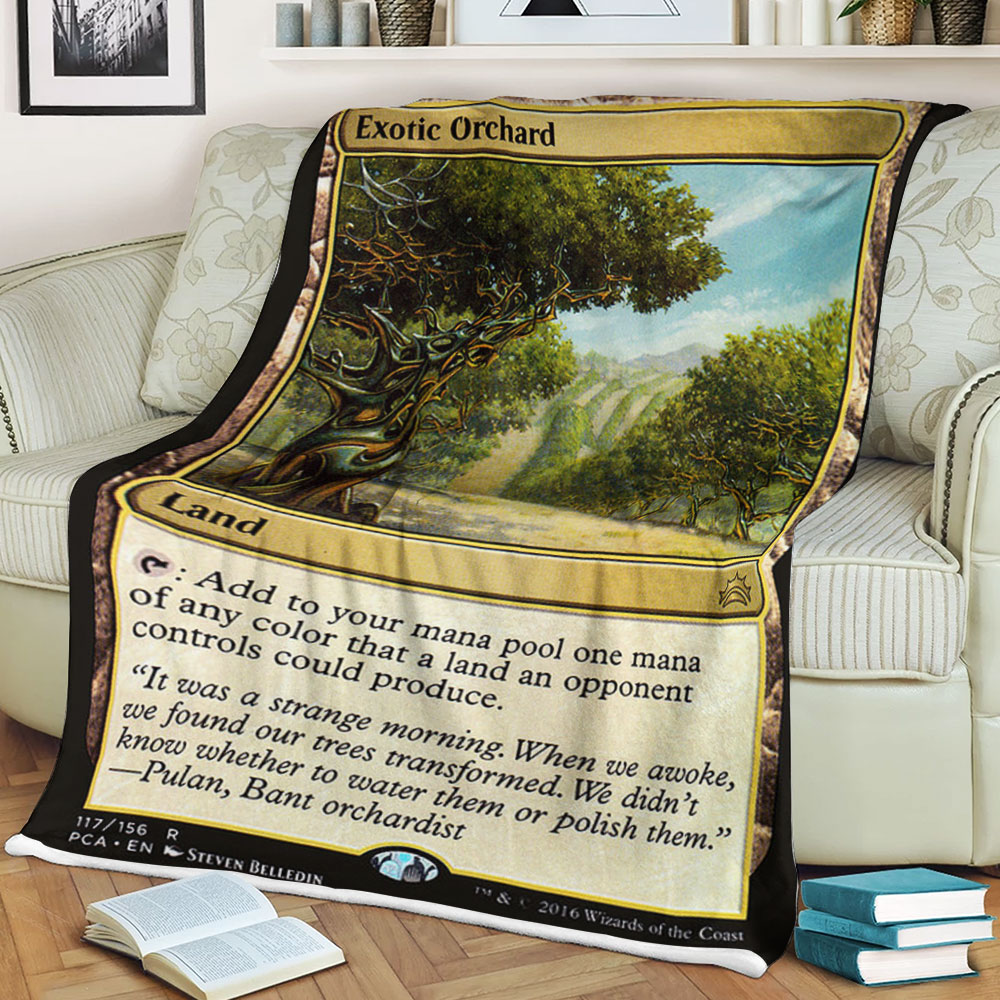 Game Magic The Gathering Exotic Orchard Sherpa Blanket Game Magic The Gathering Exotic Orchard Sherpa Blanket