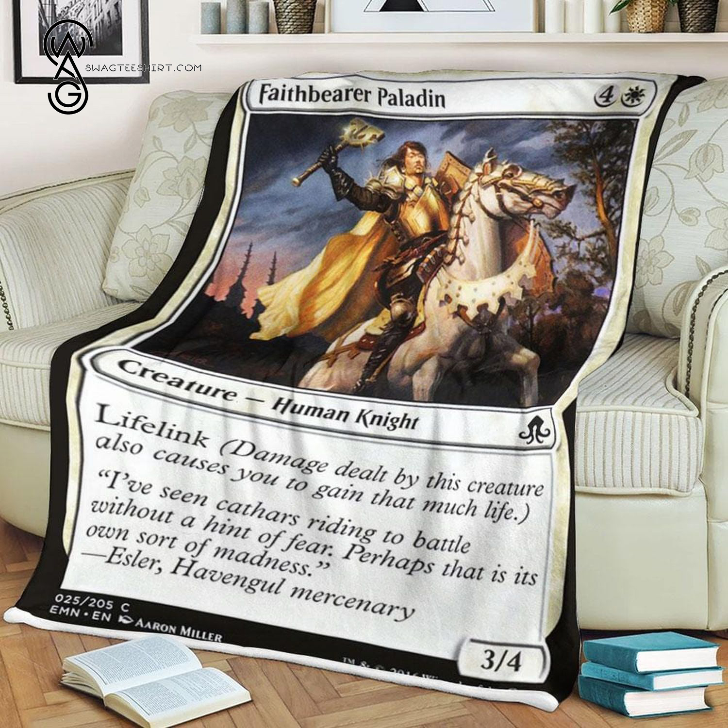 Game Magic The Gathering Faithbearer Paladin Blanket Game Magic The Gathering Faithbearer Paladin Blanket