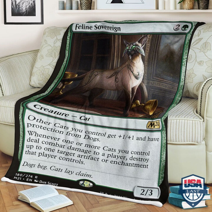 Game Magic The Gathering Feline Sovereign Quilt Blanket Game Magic The Gathering Feline Sovereign Quilt Blanket