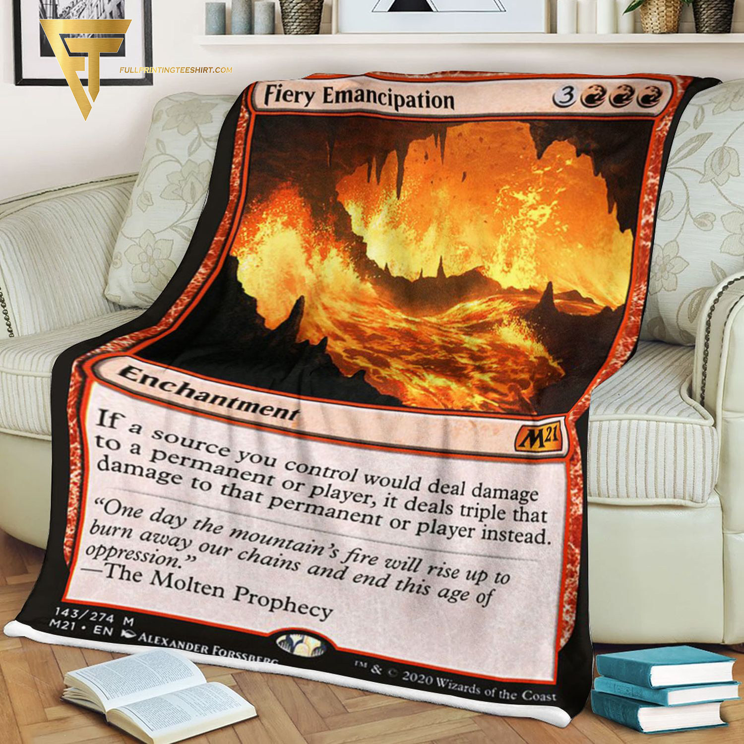 Game Magic The Gathering Fiery Emancipation Blanket 2 Game Magic The Gathering Fiery Emancipation Blanket 2