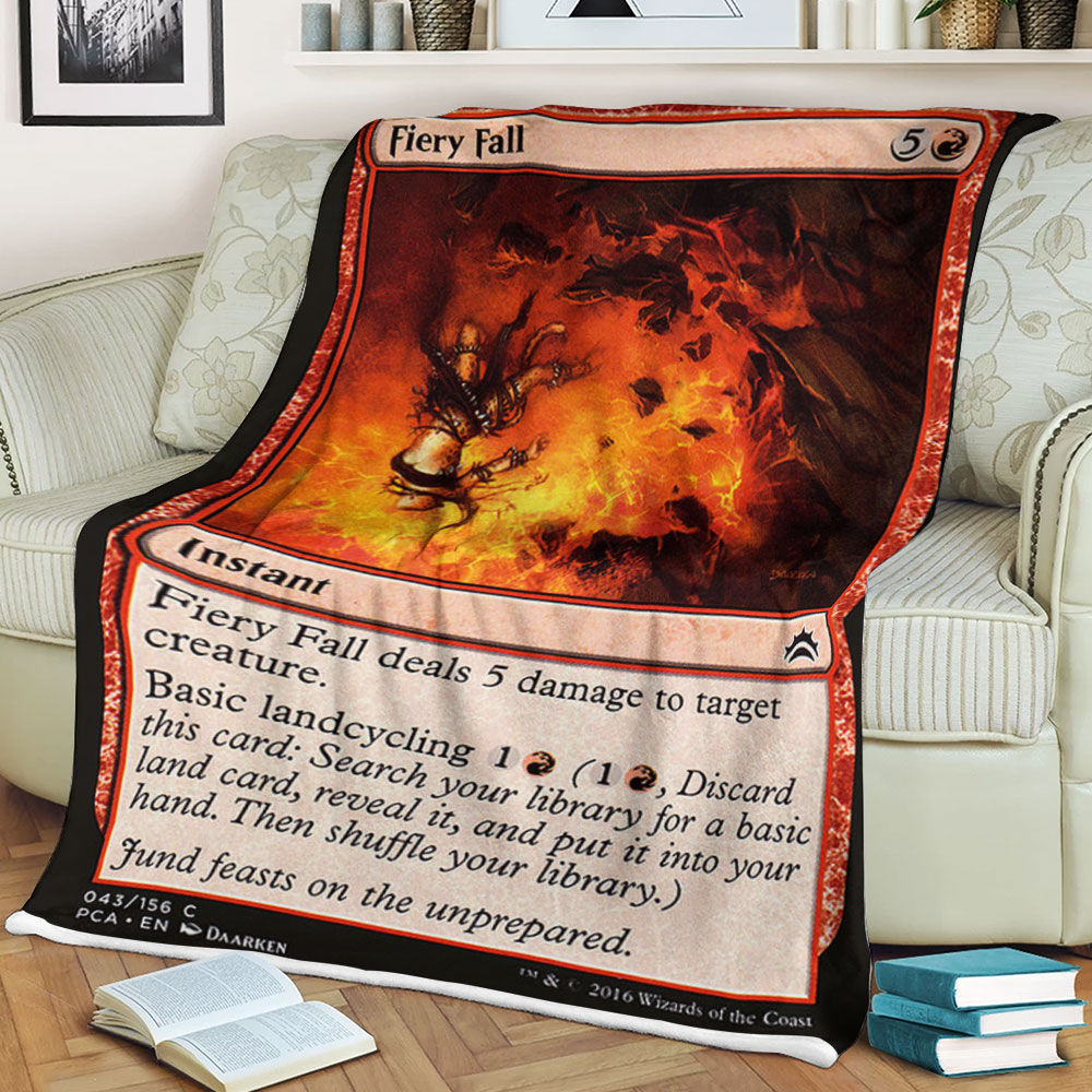 Game Magic The Gathering Fiery Fall Sherpa Blanket Game Magic The Gathering Fiery Fall Sherpa Blanket
