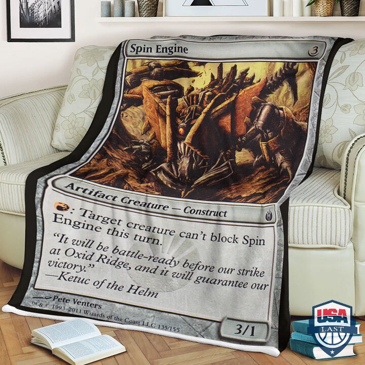 Game-Magic-The-Gathering-Fleece-Blanket-Spin-Engine-Card-1