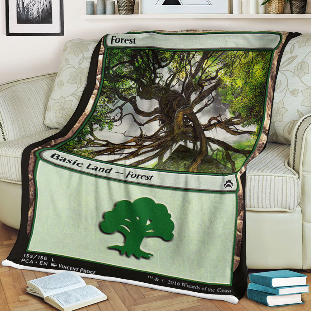 Game Magic The Gathering Forest Sherpa Blanket 2 Game Magic The Gathering Forest Sherpa Blanket 2