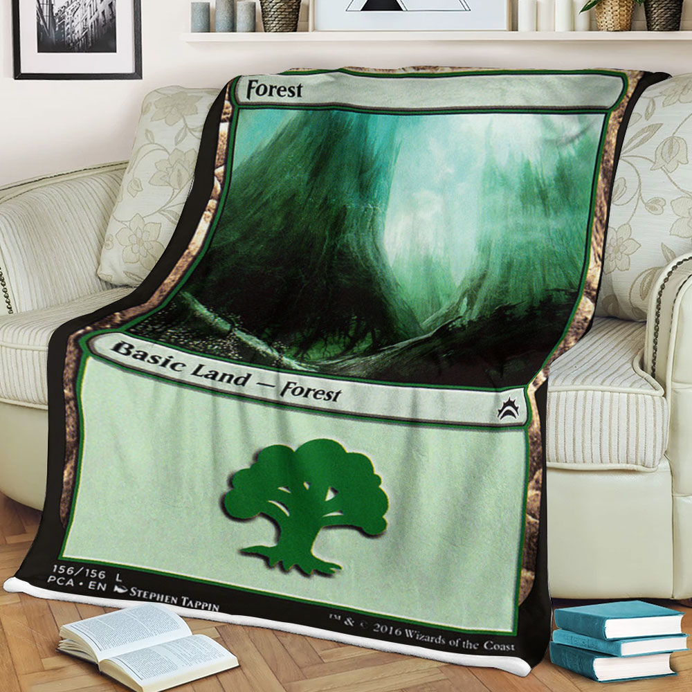 Game Magic The Gathering Forest Sherpa Blanket 4 Game Magic The Gathering Forest Sherpa Blanket 4