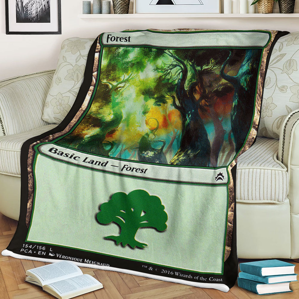 Game Magic The Gathering Forest Sherpa Blanket 5 Game Magic The Gathering Forest Sherpa Blanket 5