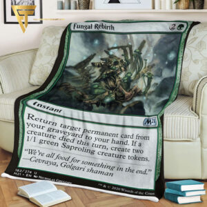 Game Magic The Gathering Fungal Rebirth Blanket