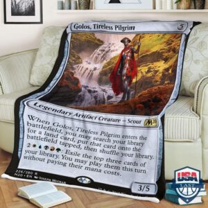 Game Magic The Gathering Golostireless Pilgrim Quilt Blanket