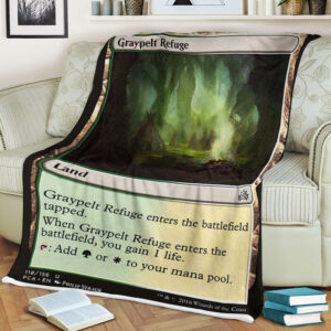 Game Magic The Gathering Graypelt Refuge Sherpa Blanket