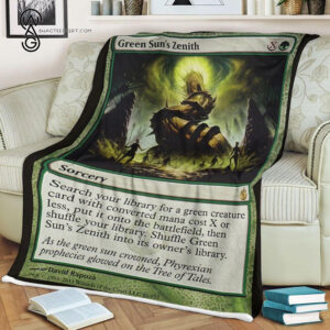 Game Magic The Gathering Green Suns Zenith Blanket