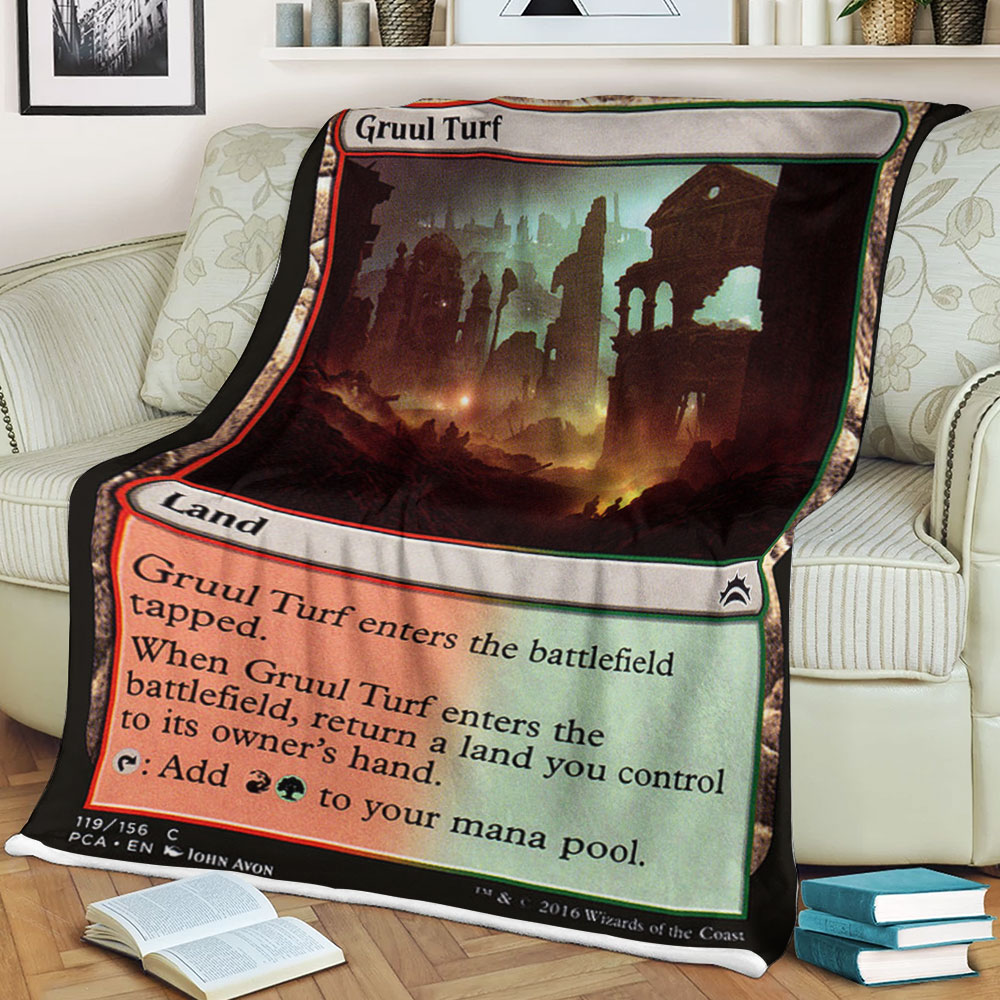 Game Magic The Gathering Gruul Turf Sherpa Blanket Game Magic The Gathering Gruul Turf Sherpa Blanket