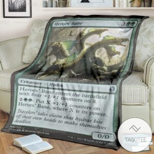 Game Magic The Gathering Heroes Bane Custom Soft Blanket