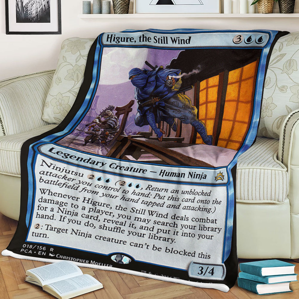 Game Magic The Gathering Higure The Still Wind Sherpa Blanket Game Magic The Gathering Higure The Still Wind Sherpa Blanket