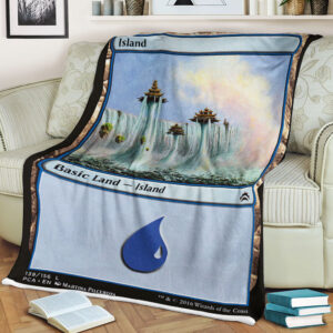 Game Magic The Gathering Island Sherpa Blanket