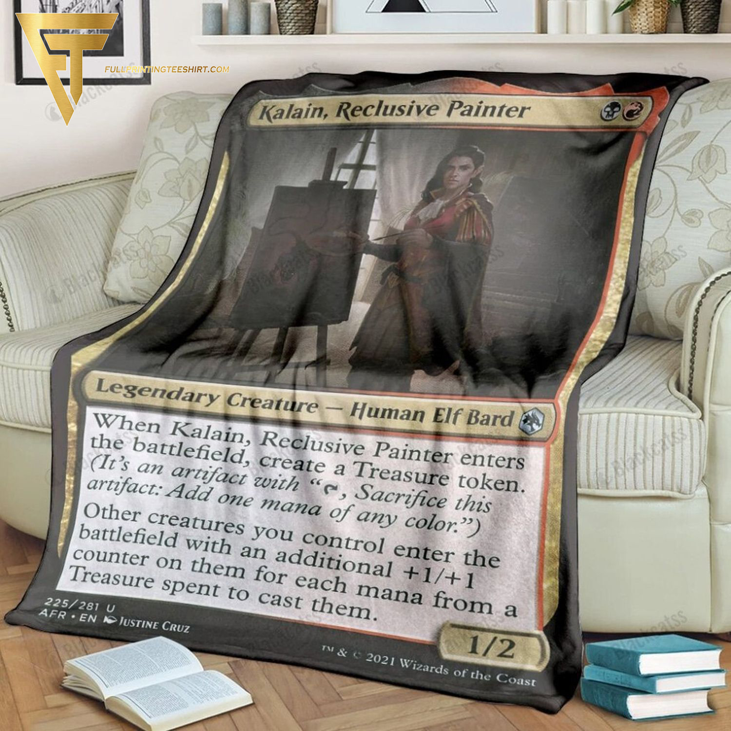 Game Magic The Gathering Kalain Reclusive Painter All Over Print Blanket Game Magic The Gathering Kalain Reclusive Painter All Over Print Blanket
