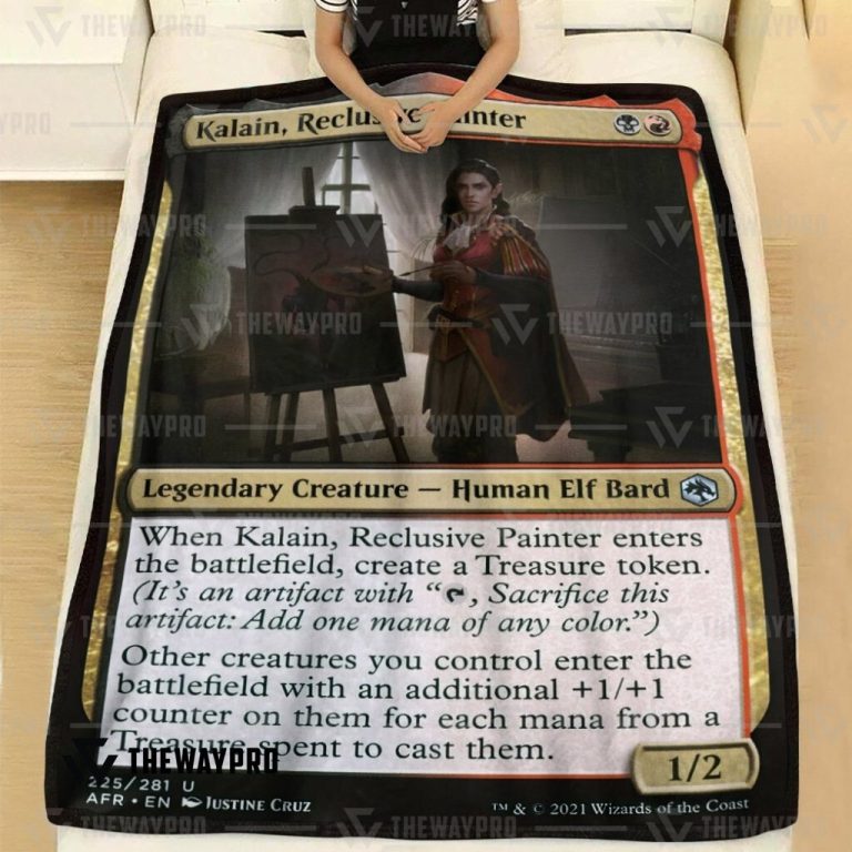 Game-Magic-The-Gathering-Kalain-Reclusive-Painter-Blanket-1