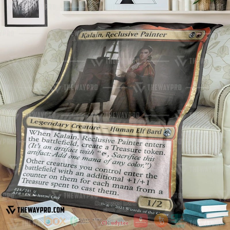 Game Magic The Gathering Kalain Reclusive Painter Soft Blanket Game Magic The Gathering Kalain Reclusive Painter Soft Blanket