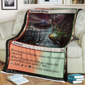 Game Magic The Gathering Kazandu Refuge Sherpa Blanket