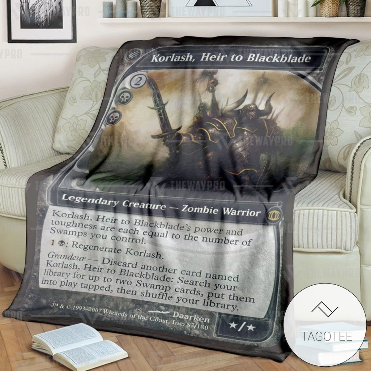 Game Magic The Gathering Korlash Heir To Blackblade Custom Soft Blanket Game Magic The Gathering Korlash Heir To Blackblade Custom Soft Blanket