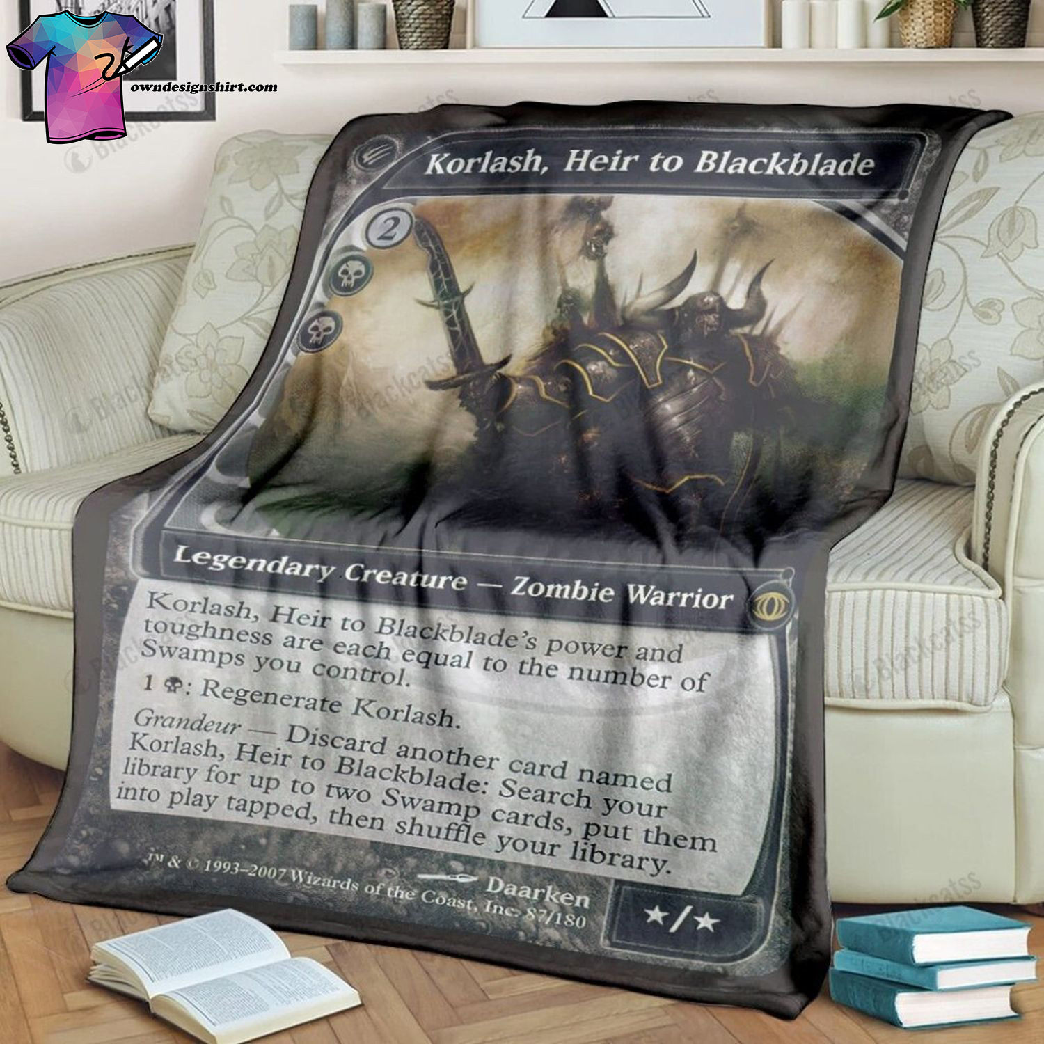 Game Magic The Gathering Korlash Heir To Blackblade Soft Blanket Game Magic The Gathering Korlash Heir To Blackblade Soft Blanket