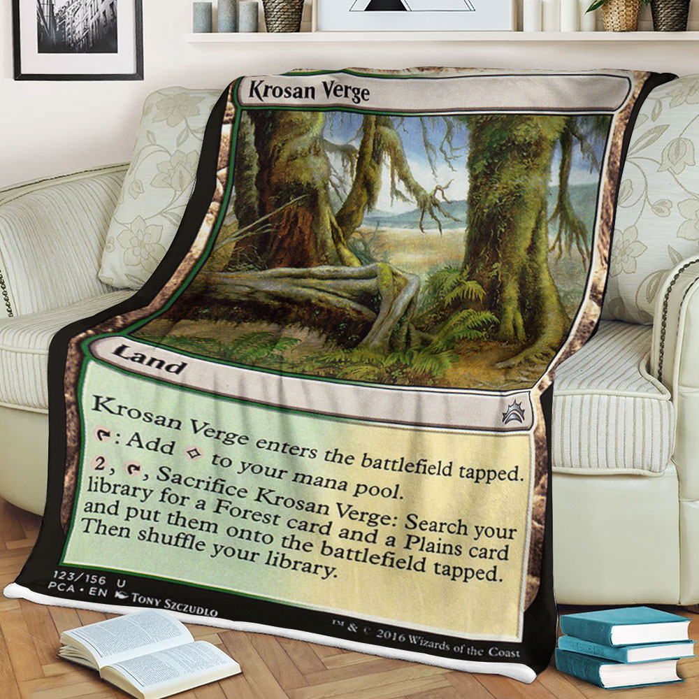 Game Magic The Gathering Krosan Verge Sherpa Blanket Game Magic The Gathering Krosan Verge Sherpa Blanket