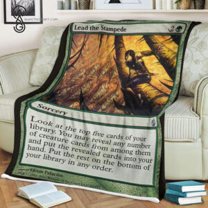 Game Magic The Gathering Lead The Stampede Blanket