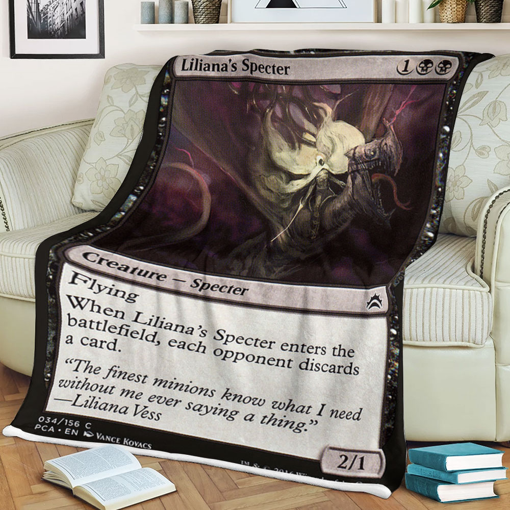 Game Magic The Gathering Liliana S Specter Sherpa Blanket Game Magic The Gathering Liliana S Specter Sherpa Blanket