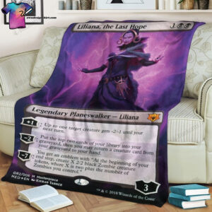 Game Magic The Gathering Liliana The Last Hope Full Print Soft Blanket
