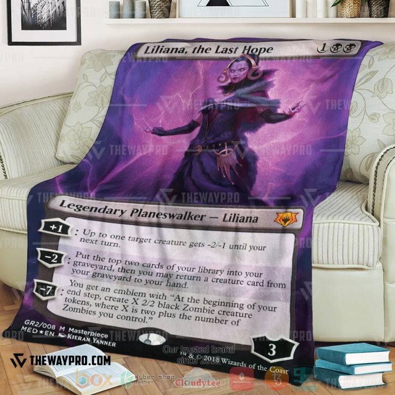 Game Magic The Gathering Liliana The Last Hope Soft Blanket Game Magic The Gathering Liliana The Last Hope Soft Blanket