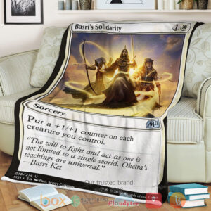 Game Magic The Gathering M21 10 Basri S Solidarity Fleece Blanket