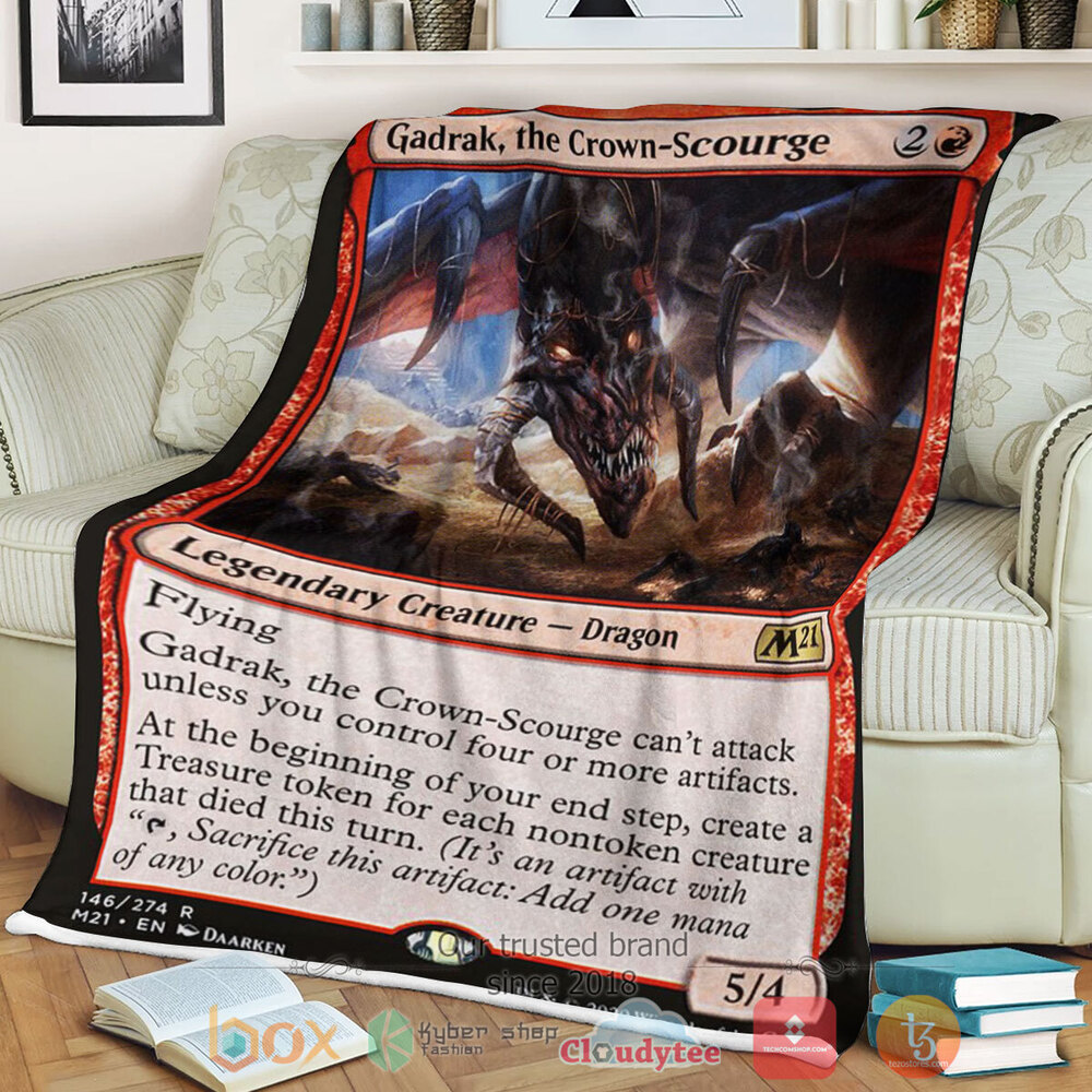 Game Magic The Gathering M21 146 Gadrak The Crown Scourge Fleece Blanket Game Magic The Gathering M21 146 Gadrak The Crown Scourge Fleece Blanket